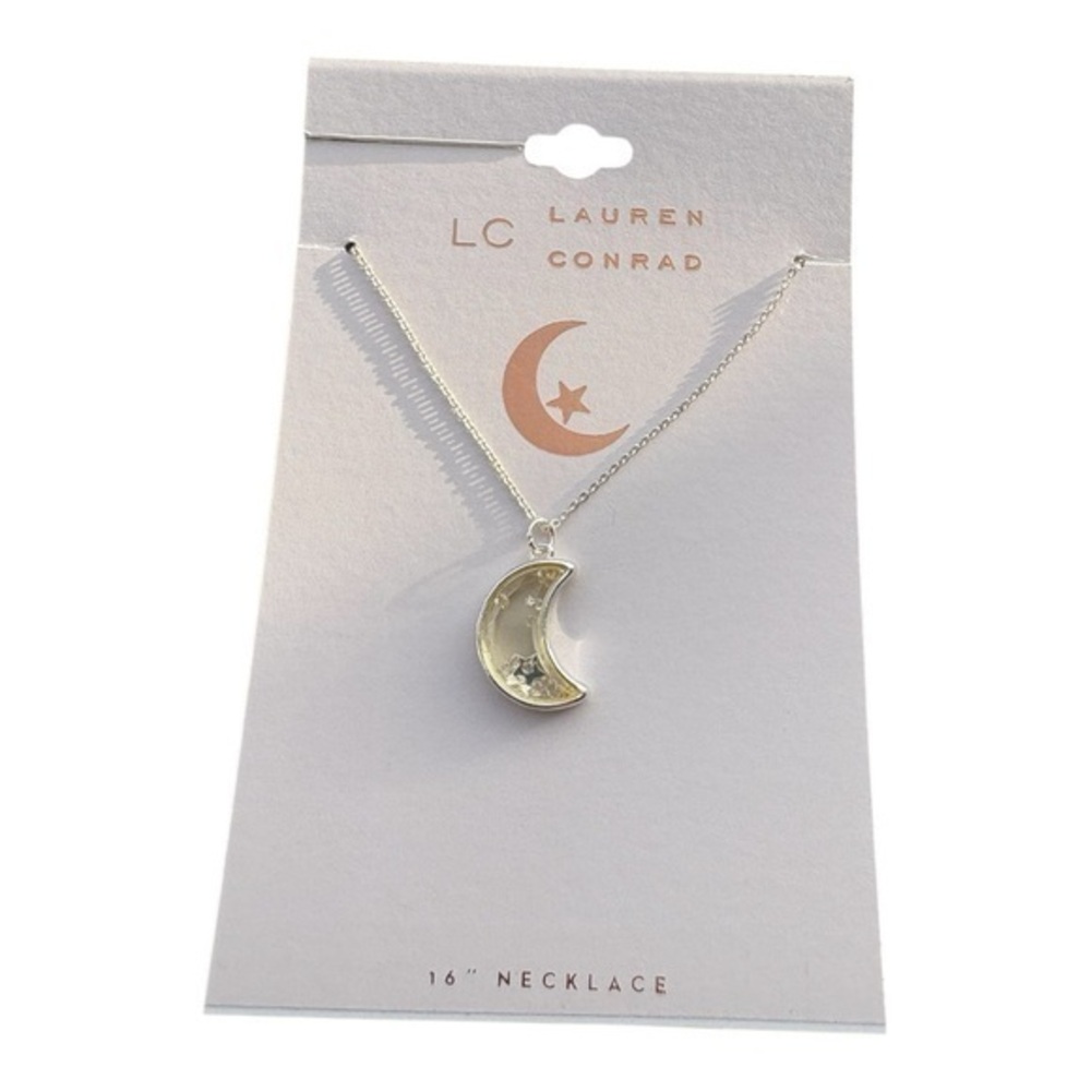 3/$25 LC Lauren Conrad Silver Moon Necklace